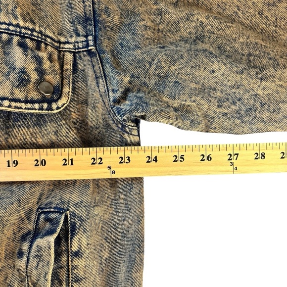 Jason Daniels Vintage 80's Men's Acidwash Denim Bomber Jacket Size Large - Picture 8 of 13